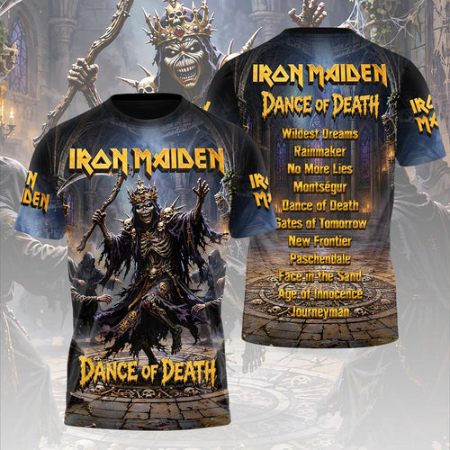 Iron Maiden 2026 World Tour 3D Apparel – HOATT19715