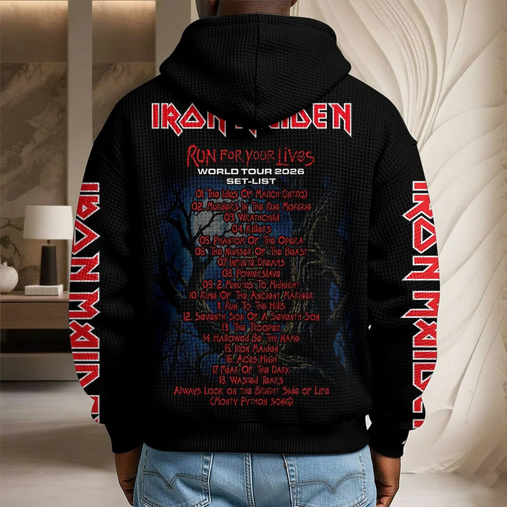 Iron Maiden Tour 2026 3D Unisex Waffle Hoodie – TANTN25718