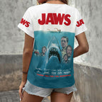Jaws 3D Women's V-Neck T-Shirt – HOATT19933