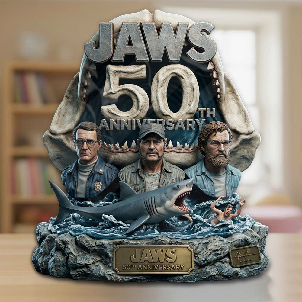 Jaws 50th Anniversary Custom Shape Acrylic Plaque – TMTHU4510