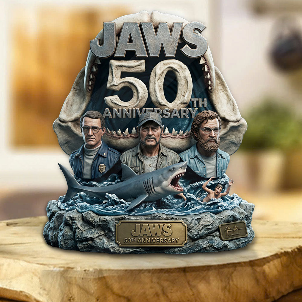 Jaws 50th Anniversary Custom Shape Acrylic Plaque – TMTHU4510