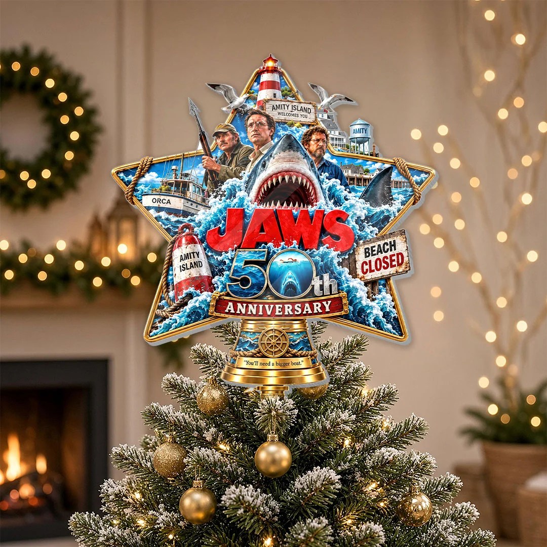 Jaws 50th Anniversary Christmas Tree Topper – HOATT21483