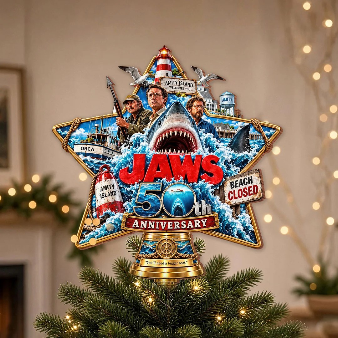 Jaws 50th Anniversary Christmas Tree Topper – HOATT21483