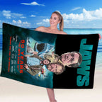 Jaws Rectangle Beach Towel – HOATT 10625