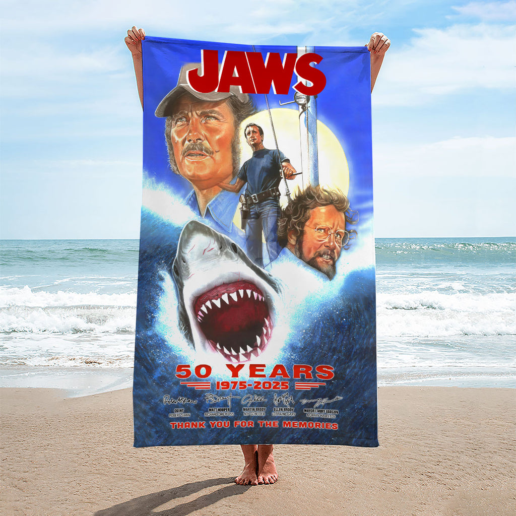 Jaws Rectangle Beach Towel – HOATT 10171