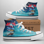 Jaws High Top Canvas Shoes – HOATT 10745