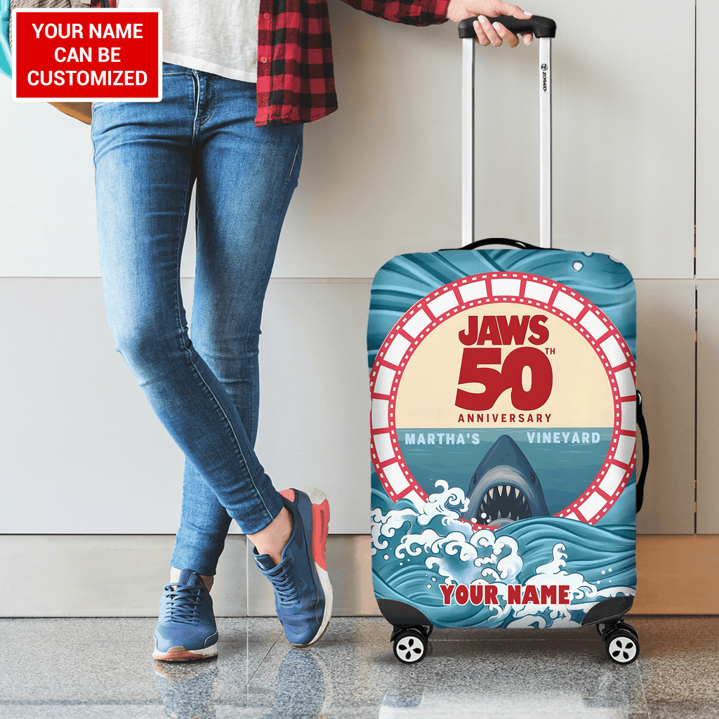 Personalized Jaws Luggage Cover – TANTN 12542