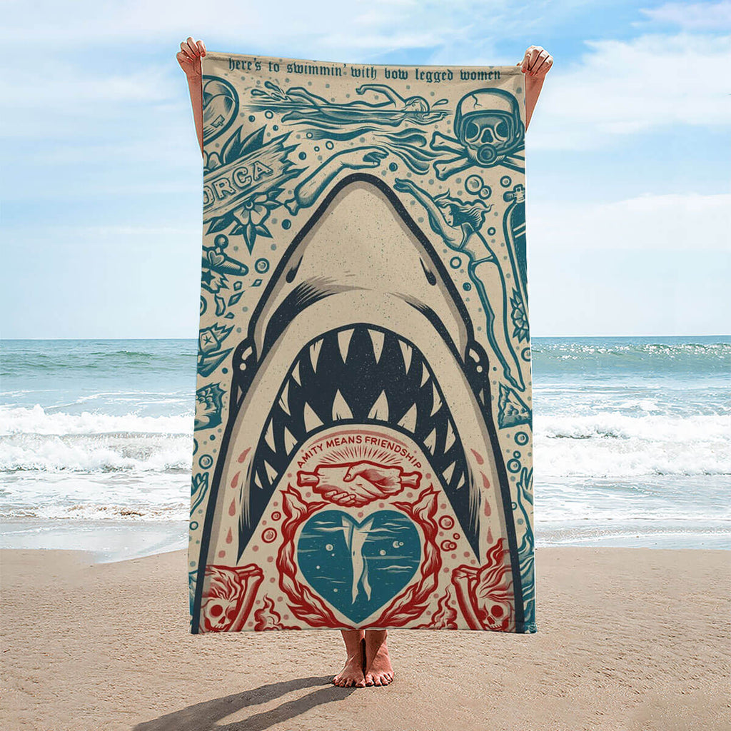 Jaws Rectangle Beach Towel – MAITM 12215