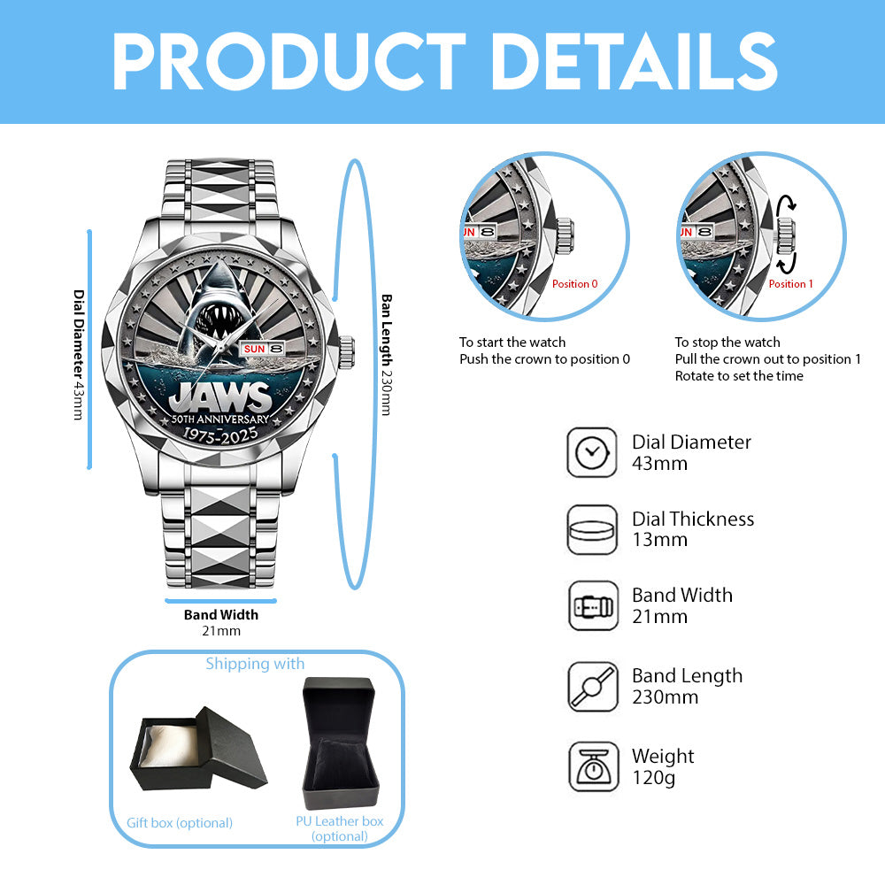 Jaws Alloy Luxury Quartz Watch – TANTN 13791