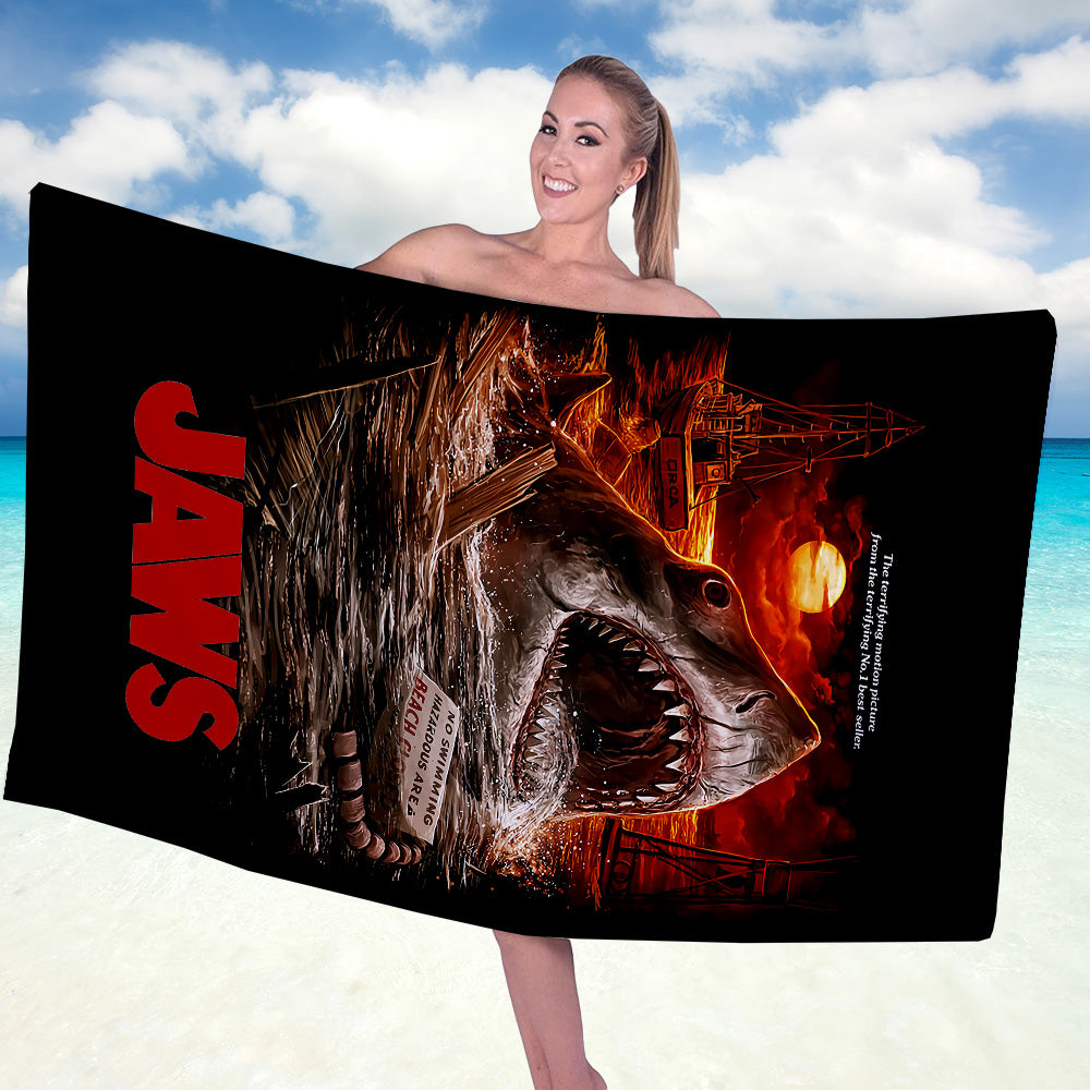 Jaws Rectangle Beach Towel – GNE4202