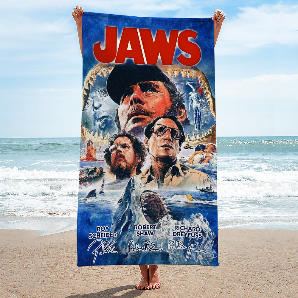 Jaws Rectangle Beach Towel – HOATT 10880