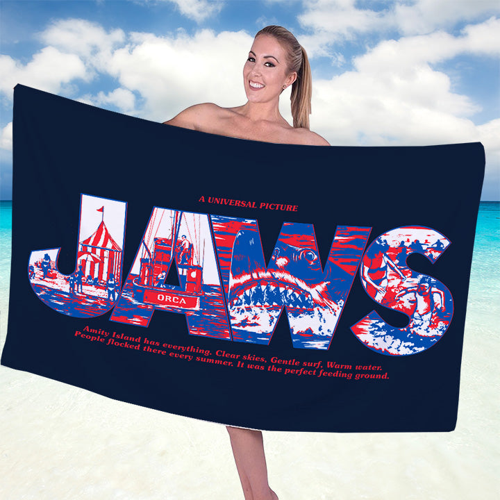 Jaws Rectangle Beach Towel – TANTN 12861