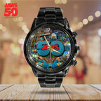 Jaws Black Stainless Steel Watch – TANTN 14189
