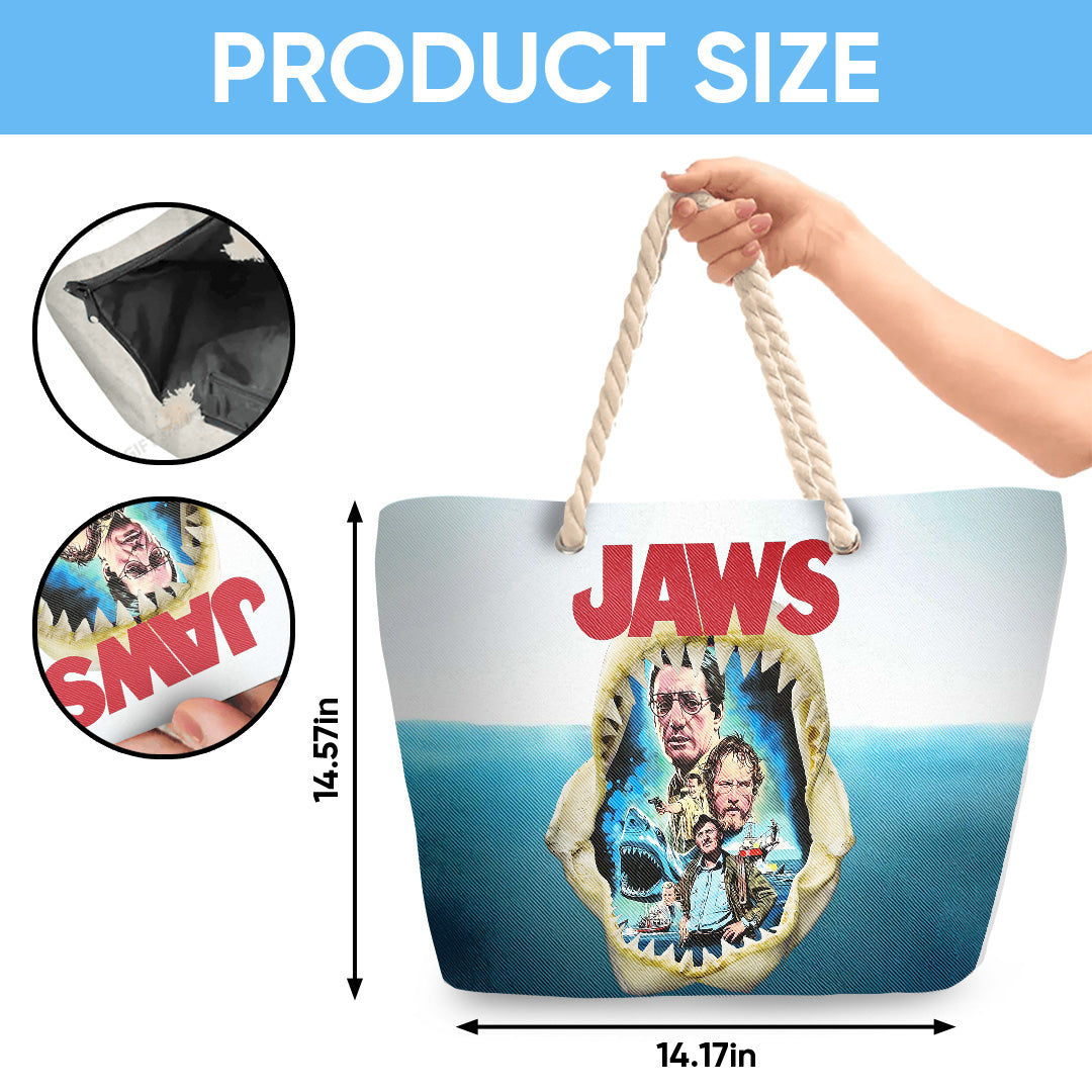 Jaws Hemp Rope Tote Bag – HOATT 11692