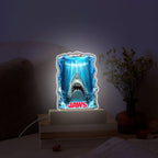 Jaws Led Light with Wooden Base (7 Colors) – HOATT 11175