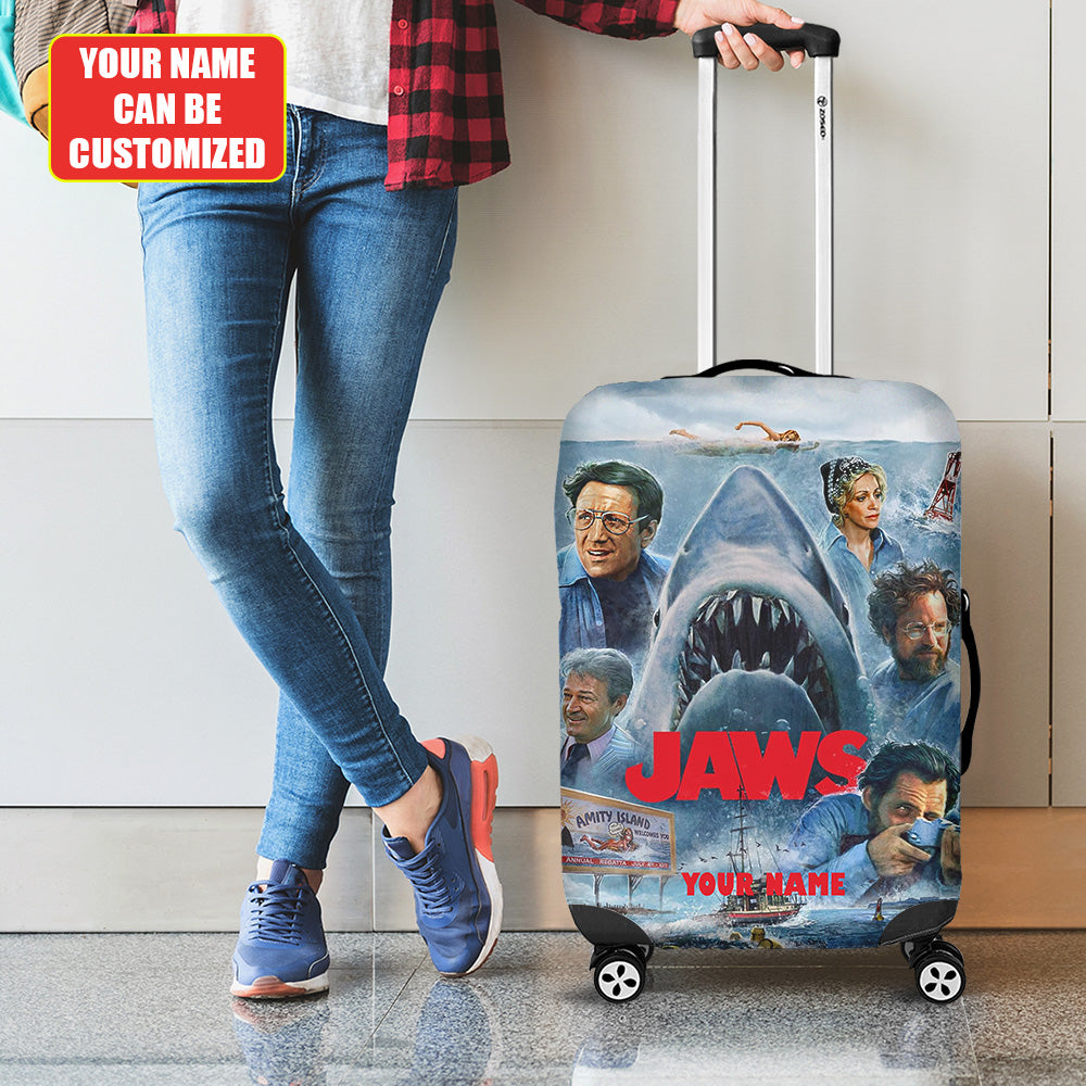 Personalized Jaws Luggage Cover – TANTN 12541