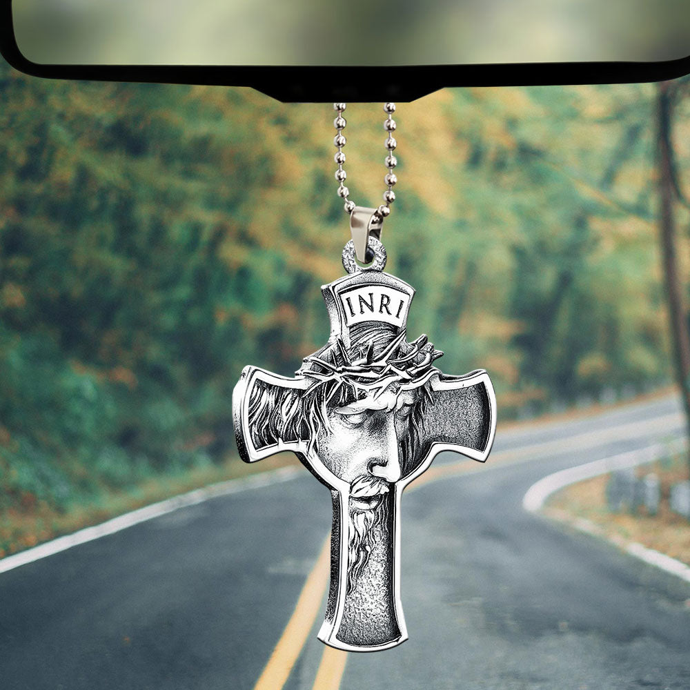 Jesus Custom shape 2-sided Acrylic Car Ornament – MAITM 12543
