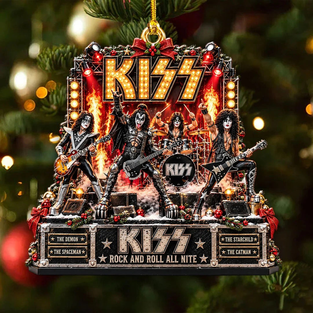 KISS Custom Shape 2-side Printed Acrylic Ornament – HOATT26759