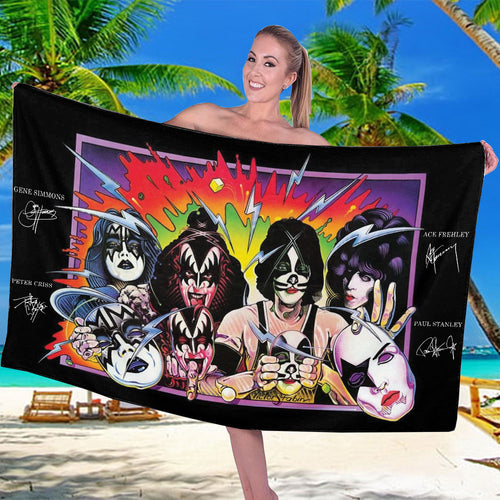 KISS Rectangle Beach Towel – TMTHU7048