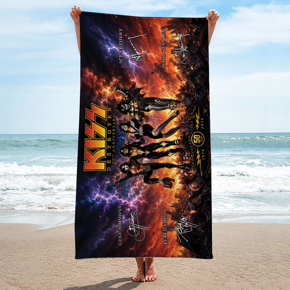 KISS Rectangle Beach Towel – TMTHU7049