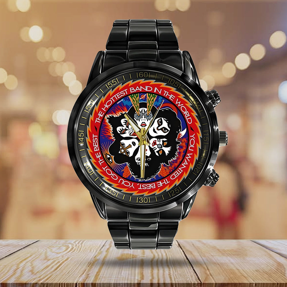 KISS Black Stainless Steel Watch – GNE 812
