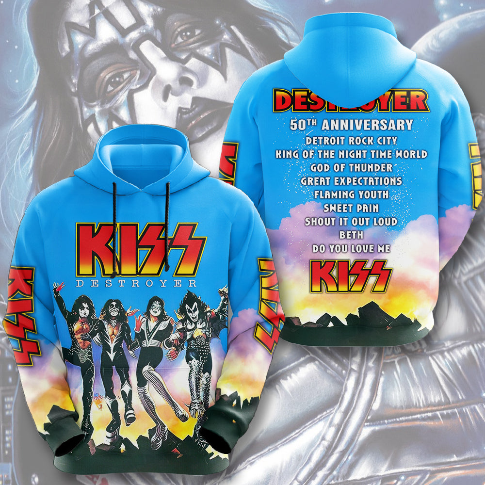 KISS Destroyer 50th Anniversary 2026 3D Apparel – TMTHU5223