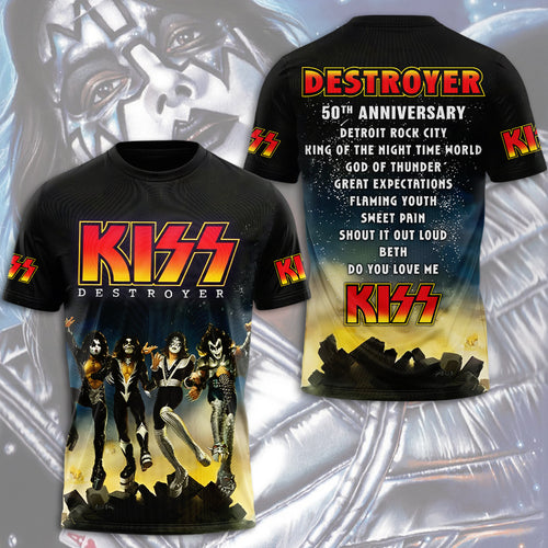 KISS Destroyer 50th Anniversary 2026 3D Apparel – TMTHU4838
