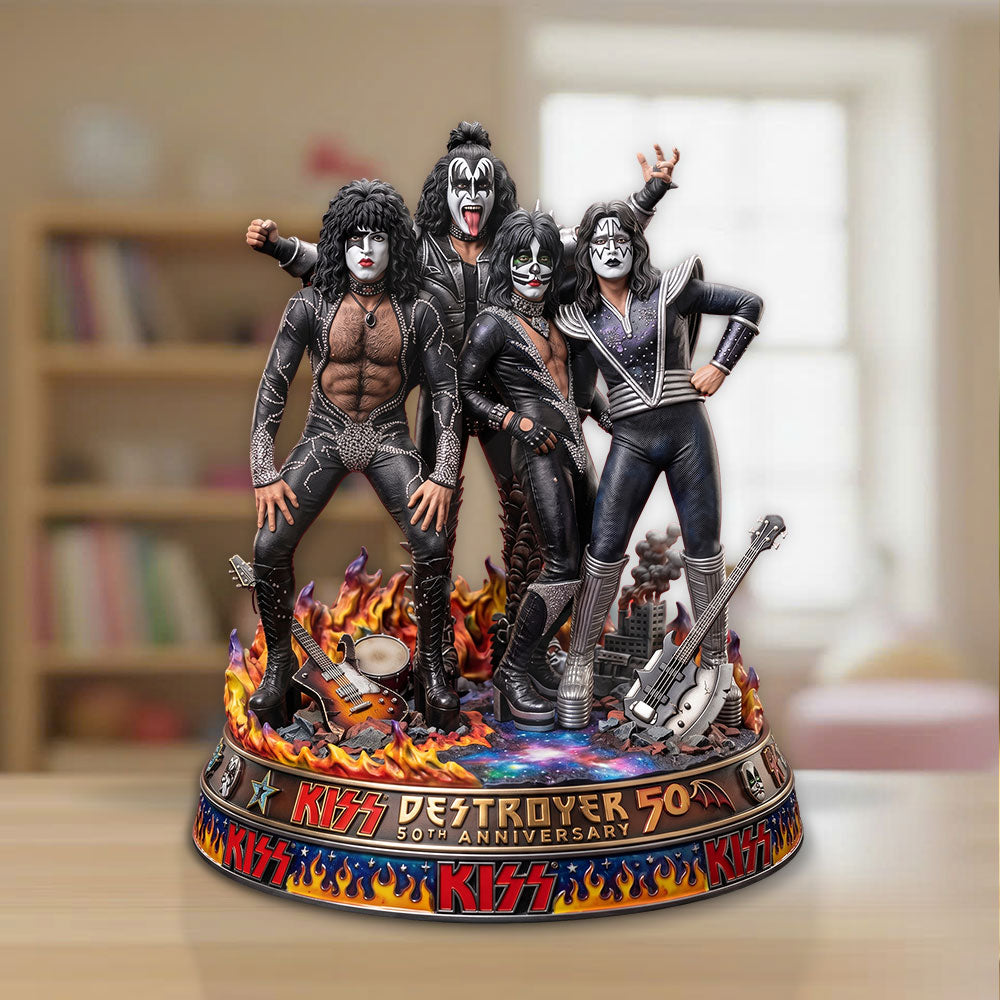 KISS Destroyer 50th Anniversary 2026 Custom Shape Acrylic Plaque – TMTHU5307