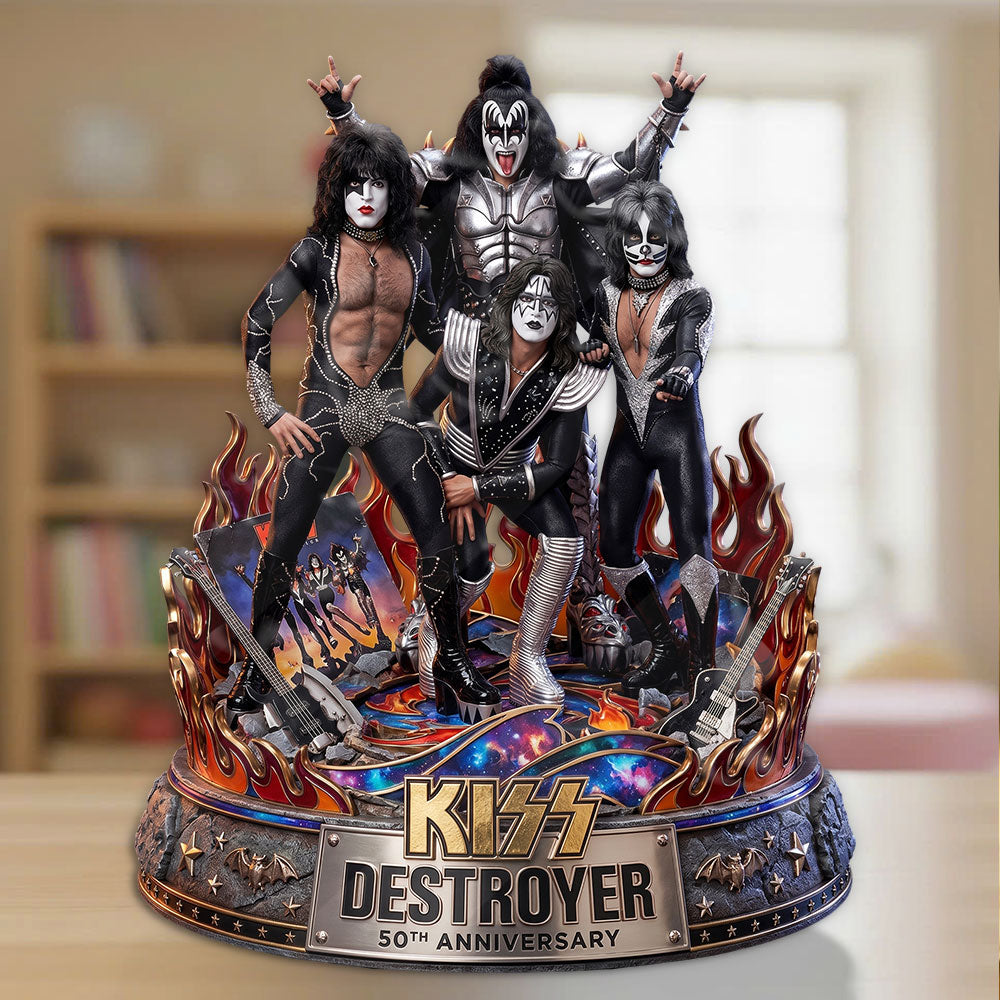 KISS Destroyer 50th Anniversary 2026 Custom Shape Acrylic Plaque – TMTHU5308