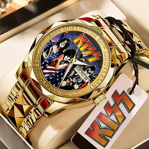 KISS Destroyer 50th Anniversary 2026 Alloy Luxury Quartz Watch – TMTHU5235