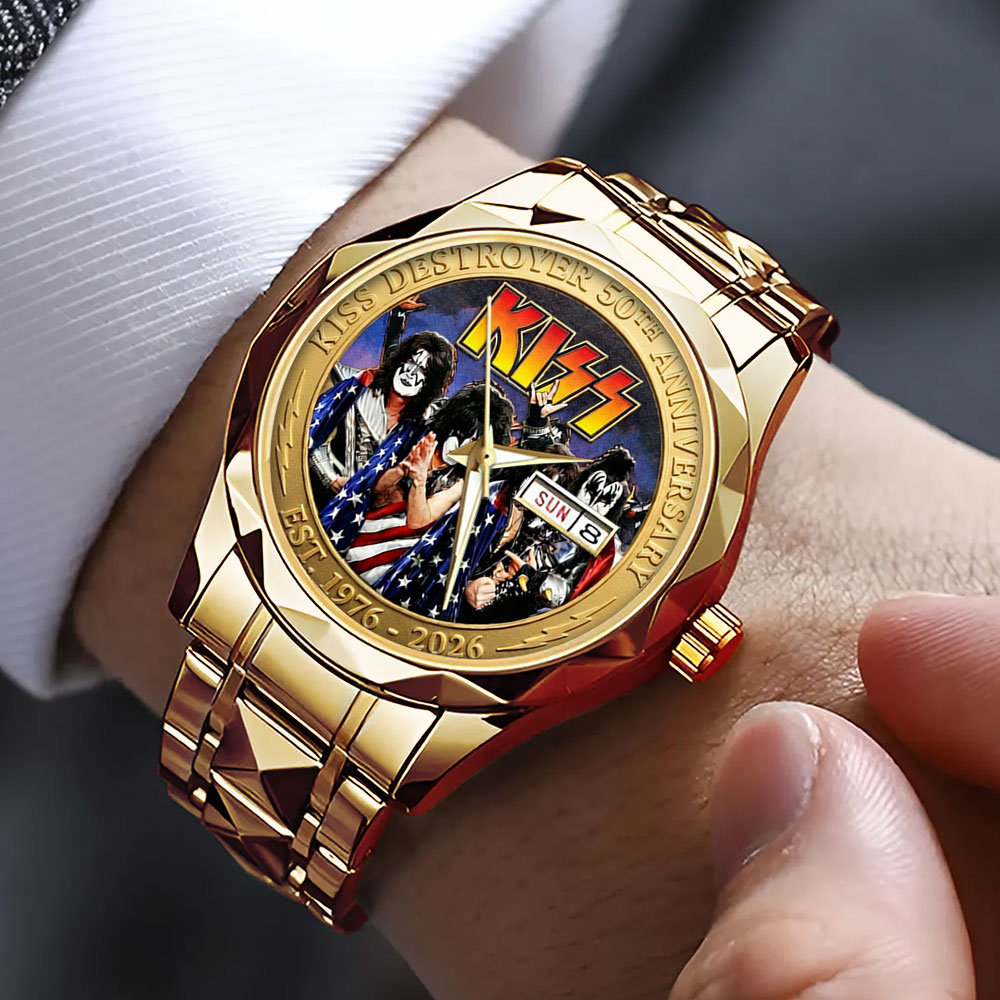 KISS Destroyer 50th Anniversary 2026 Alloy Luxury Quartz Watch – TMTHU5235