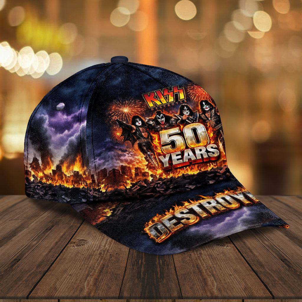 KISS Destroyer 50th Anniversary 2026 Classic Cap – TMTHU6782