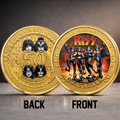 KISS Destroyer 50th Anniversary 2026 Commemorative Coin – TMTHU5094