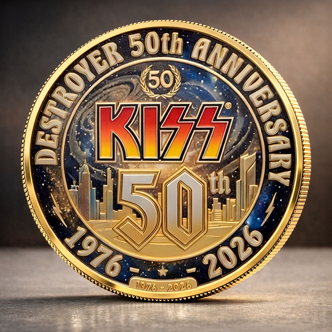 KISS Destroyer 50th Anniversary 2026 Commemorative Coin – TMTHU4786