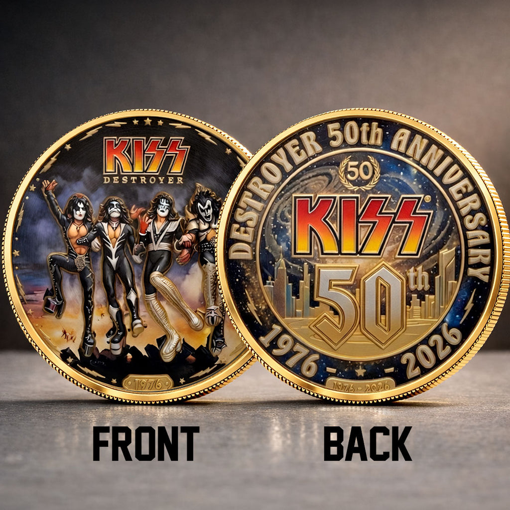 KISS Destroyer 50th Anniversary 2026 Commemorative Coin – TMTHU4786