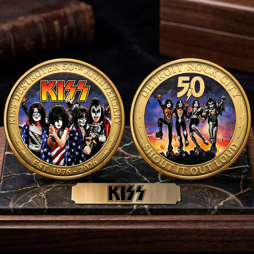 KISS Destroyer 50th Anniversary 2026 Commemorative Coin – TMTHU5080