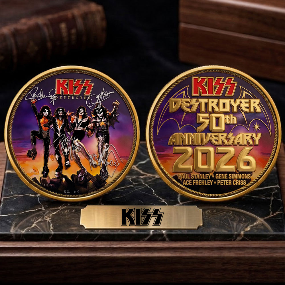 KISS Destroyer 50th Anniversary 2026 Commemorative Coin – TMTHU5306