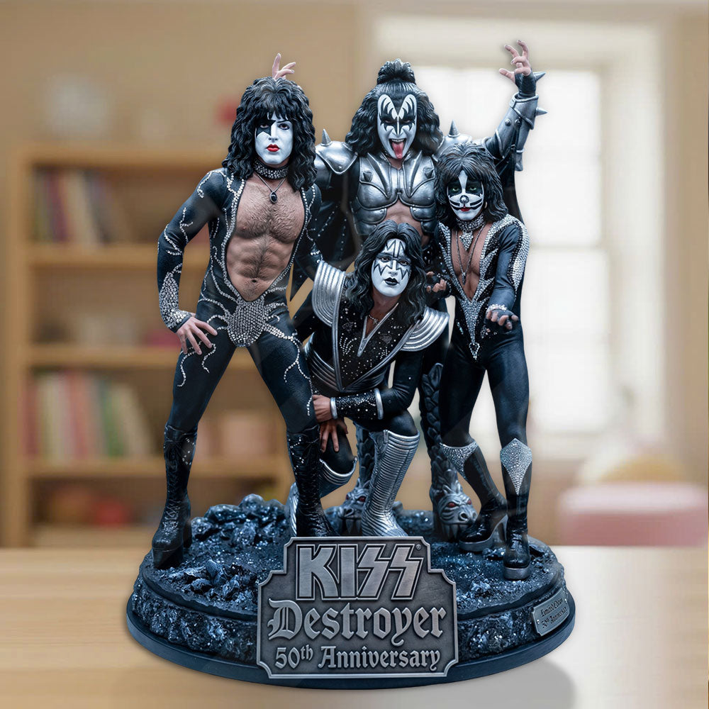 KISS Destroyer 50th Anniversary 2026 Custom Shape Acrylic Plaque – TMTHU4686