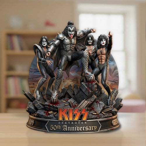 KISS Destroyer 50th Anniversary 2026 Custom Shape Acrylic Plaque – TMTHU4901
