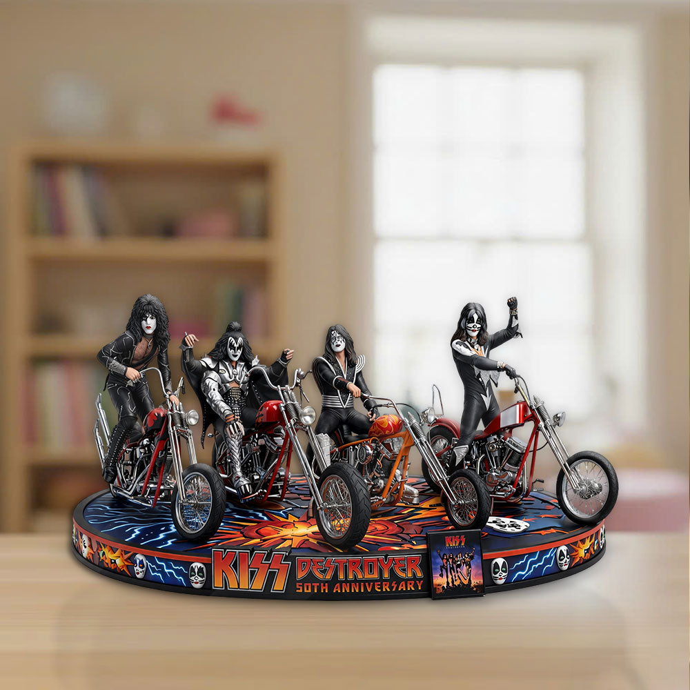 KISS Destroyer 50th Anniversary 2026 Custom Shape Acrylic Plaque – TMTHU5148