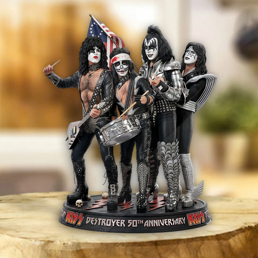 KISS Destroyer 50th Anniversary 2026 Custom Shape Acrylic Plaque – TMTHU5193
