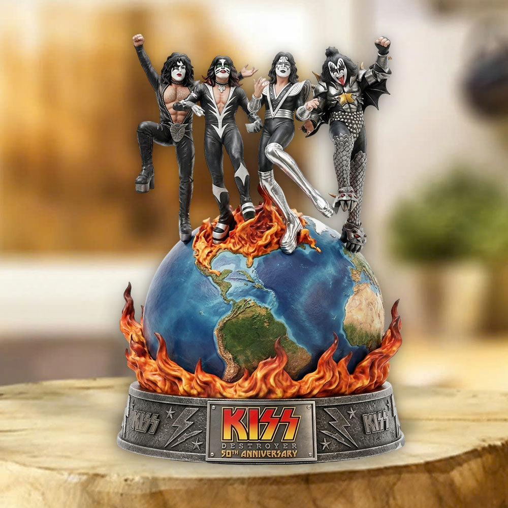 KISS Destroyer 50th Anniversary 2026 Custom Shape Acrylic Plaque – TMTHU5195