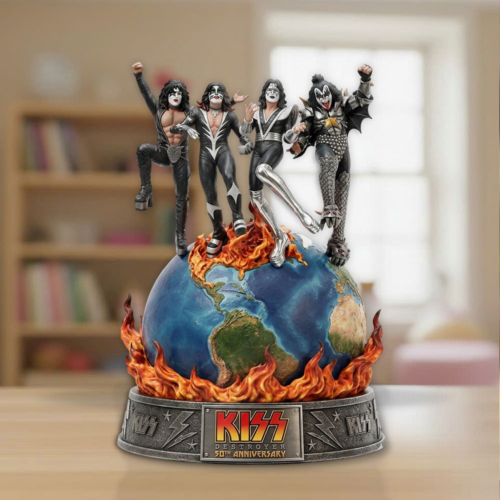 KISS Destroyer 50th Anniversary 2026 Custom Shape Acrylic Plaque – TMTHU5195