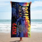 KISS Destroyer 50th Anniversary 2026 Rectangle Beach Towel – TMTHU5295