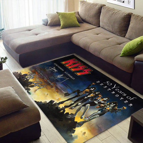 KISS Destroyer 50th Anniversary 2026 Rectangular Rug – TMTHU5277