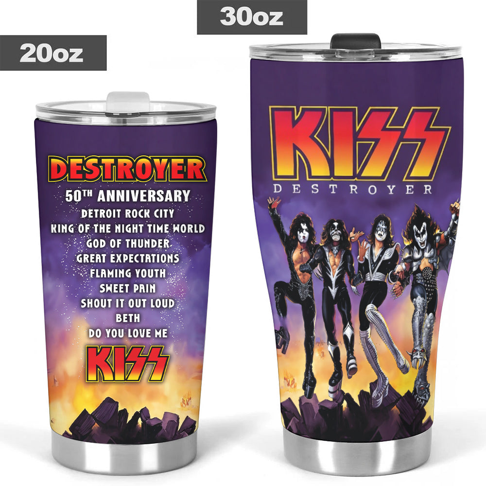 KISS Destroyer 50th Anniversary 2026 Tumbler Cup – TMTHU4726