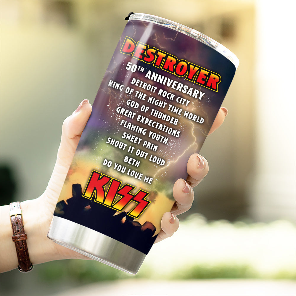 KISS Destroyer 50th Anniversary 2026 Tumbler Cup – TMTHU5082