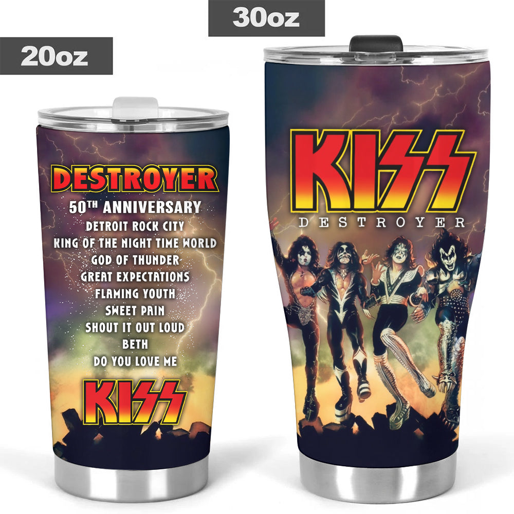 KISS Destroyer 50th Anniversary 2026 Tumbler Cup – TMTHU5082