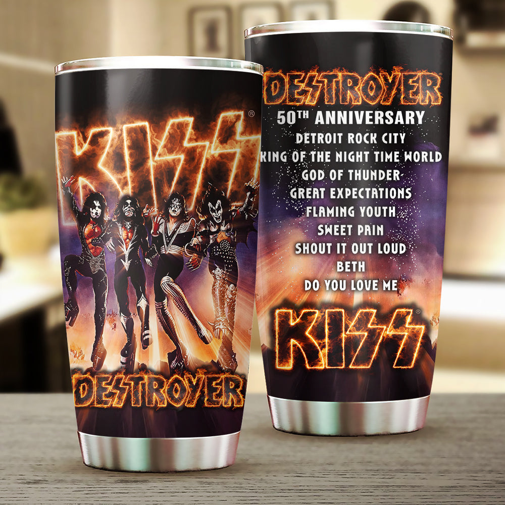 KISS Destroyer 50th Anniversary 2026 Tumbler Cup – TMTHU5149