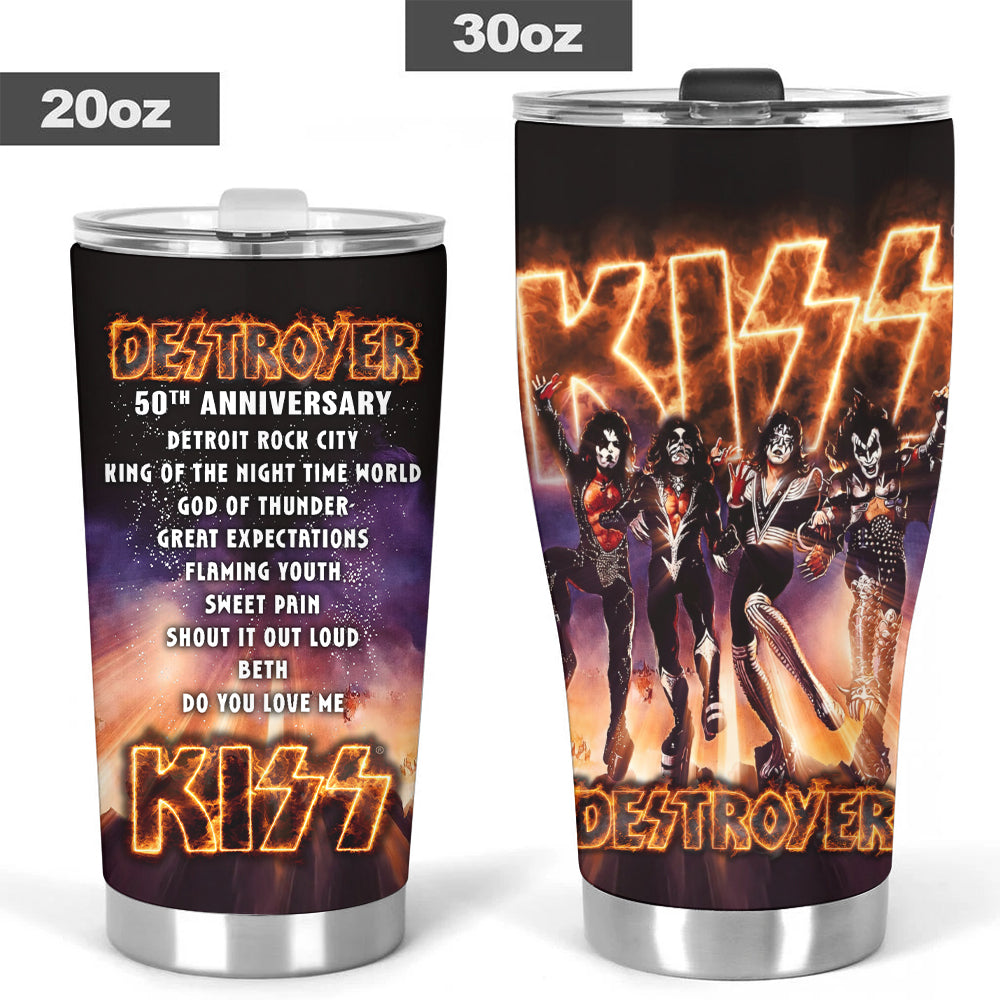 KISS Destroyer 50th Anniversary 2026 Tumbler Cup – TMTHU5149